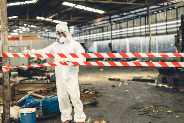 Professional Infectious Disease Decontamination technician working in Crockett, TX